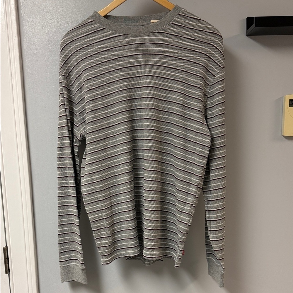 Levi’s Striped Henley Shirt